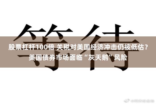 股票杠杆100倍 关税对美国经济冲击仍被低估？美国债券市场面临“灰天鹅”风险