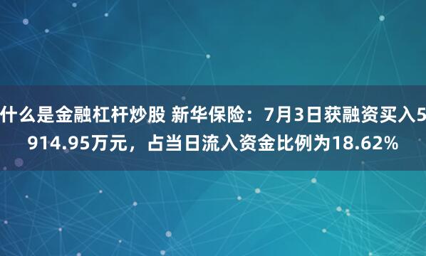什么是金融杠杆炒股 新华保险：7月3日获融资买入5914.95万元，占当日流入资金比例为18.62%